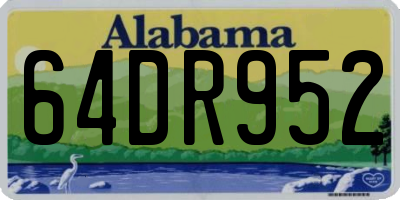 AL license plate 64DR952