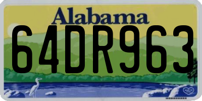 AL license plate 64DR963