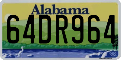 AL license plate 64DR964