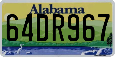 AL license plate 64DR967