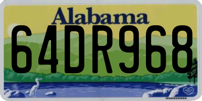 AL license plate 64DR968