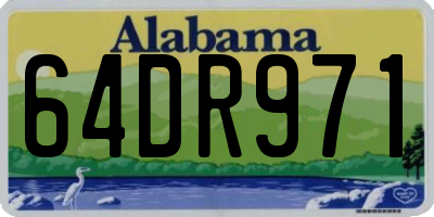 AL license plate 64DR971