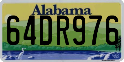 AL license plate 64DR976