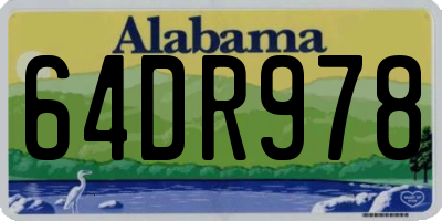 AL license plate 64DR978