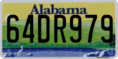 AL license plate 64DR979