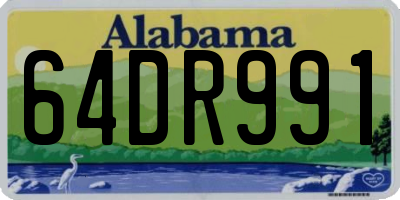 AL license plate 64DR991