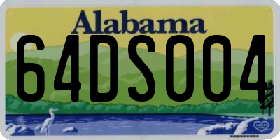 AL license plate 64DS004