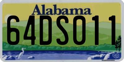 AL license plate 64DS011