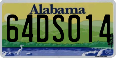AL license plate 64DS014