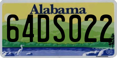 AL license plate 64DS022