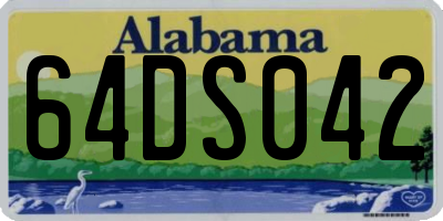 AL license plate 64DS042