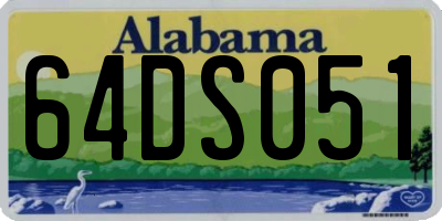 AL license plate 64DS051