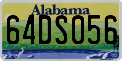 AL license plate 64DS056