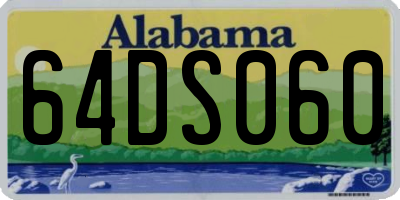 AL license plate 64DS060