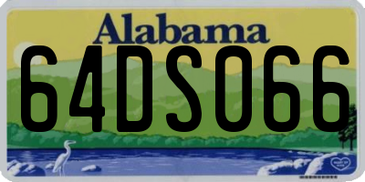AL license plate 64DS066