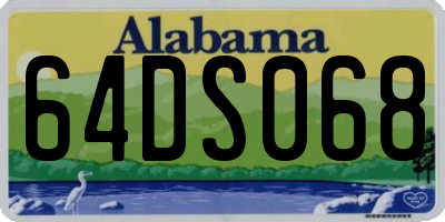AL license plate 64DS068