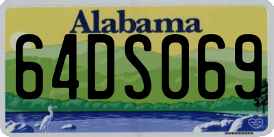AL license plate 64DS069