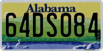 AL license plate 64DS084
