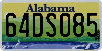 AL license plate 64DS085