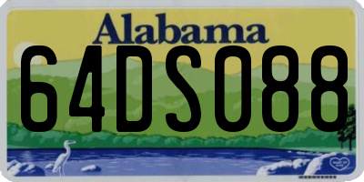 AL license plate 64DS088