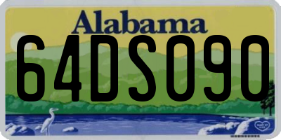 AL license plate 64DS090