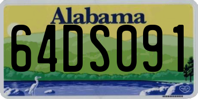 AL license plate 64DS091