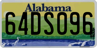 AL license plate 64DS096