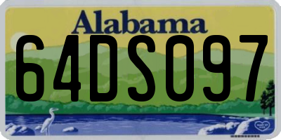 AL license plate 64DS097