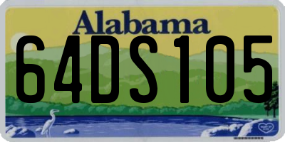 AL license plate 64DS105