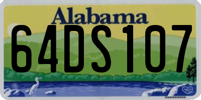 AL license plate 64DS107