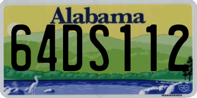 AL license plate 64DS112