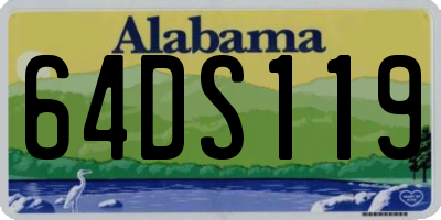 AL license plate 64DS119