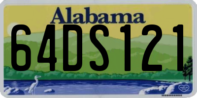 AL license plate 64DS121