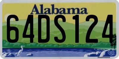 AL license plate 64DS124