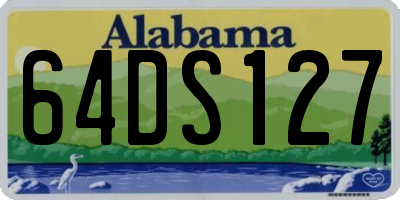AL license plate 64DS127