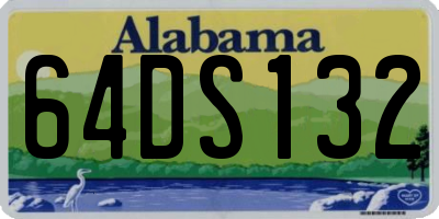 AL license plate 64DS132