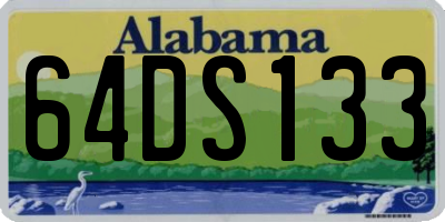 AL license plate 64DS133