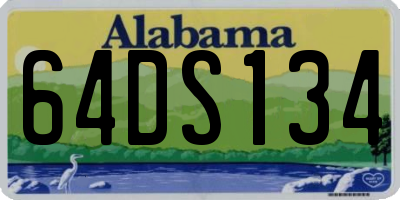 AL license plate 64DS134