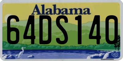 AL license plate 64DS140