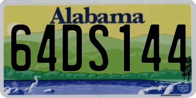 AL license plate 64DS144