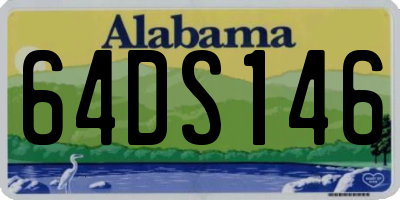 AL license plate 64DS146