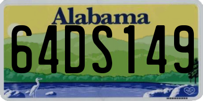 AL license plate 64DS149