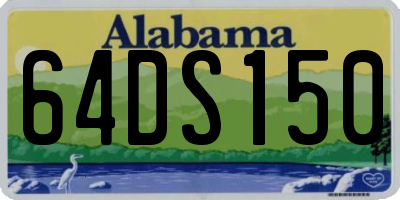AL license plate 64DS150