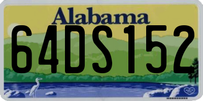 AL license plate 64DS152