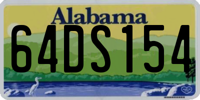 AL license plate 64DS154