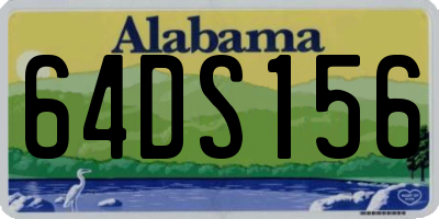 AL license plate 64DS156