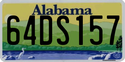 AL license plate 64DS157