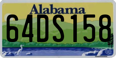AL license plate 64DS158