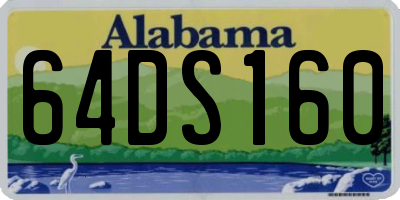 AL license plate 64DS160