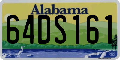 AL license plate 64DS161